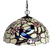 Scandinavian Rustic Tiffanylamp,Luxury Art Deco Bird LED Large Wall Hanging Pendant Lamp Light Salon Hotel Dining House lLighting